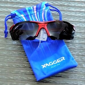 Xagger Red and Black Sunglasses